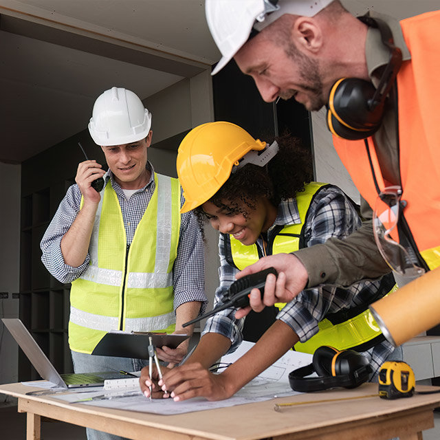 équipe de pros du Bâtiment