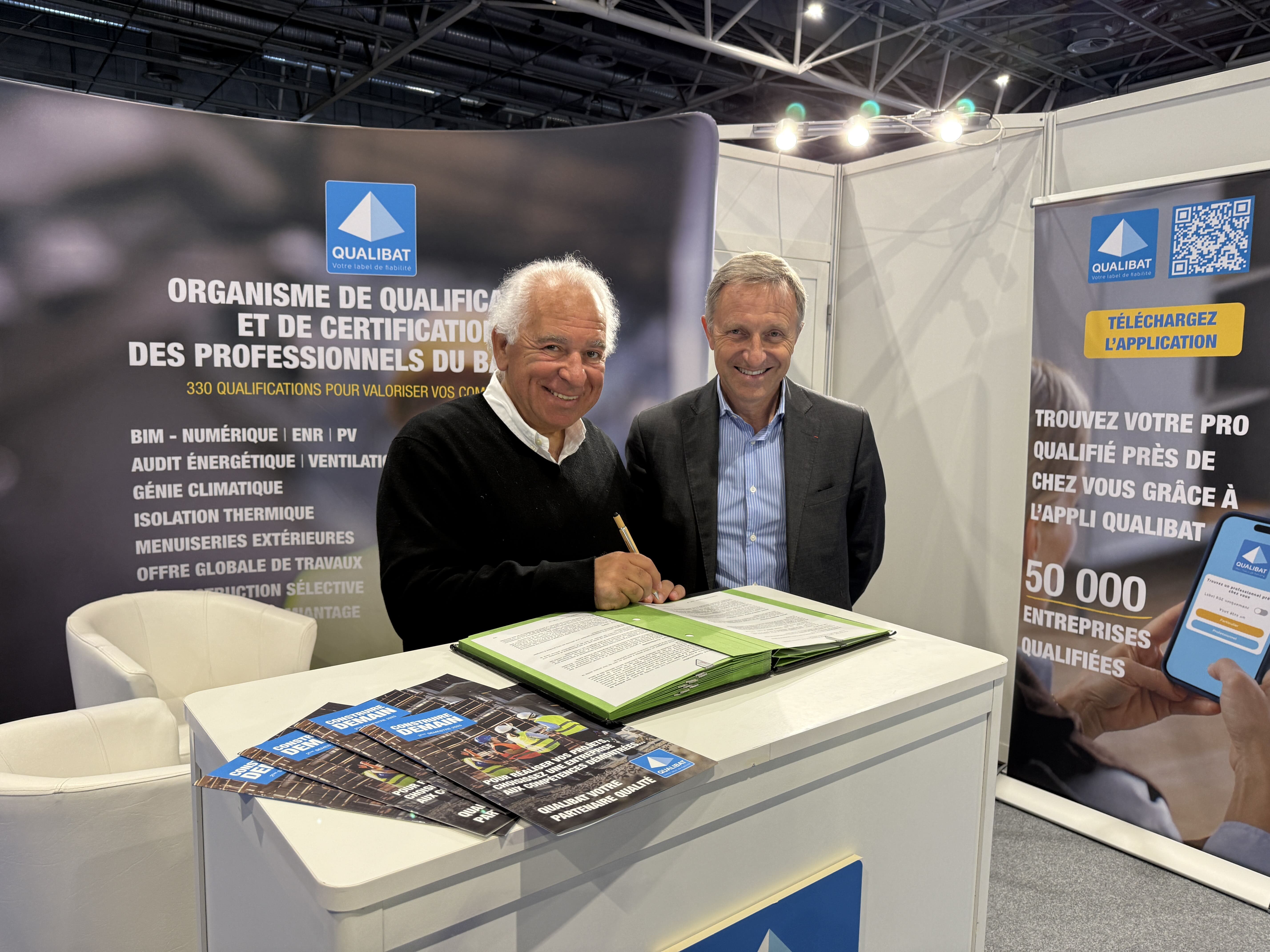 QUALIBAT et l'OPPBTP : signature d'une convention de partenariat